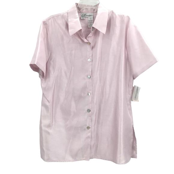 Dressbarn Lavender 2 Piece Set Button Down Shirt & Sleeveless Floral Tank Top 14 - Picture 3 of 8